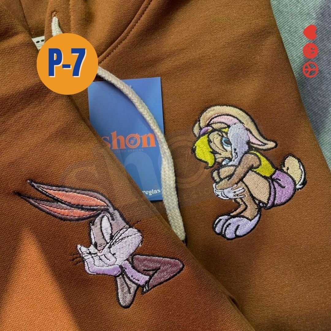 tr4u6kRzEJoYnu1KUtEM PAR DE POLERAS-BUGS BUNNY Y LOLA BUNNY - Imagen 1