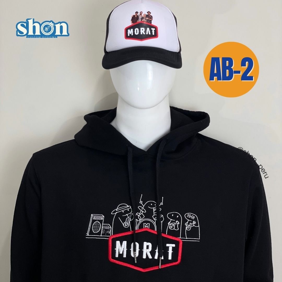 2 POLERA CON CAPUCHA MORAT- MODELO AB-2 - Imagen 1